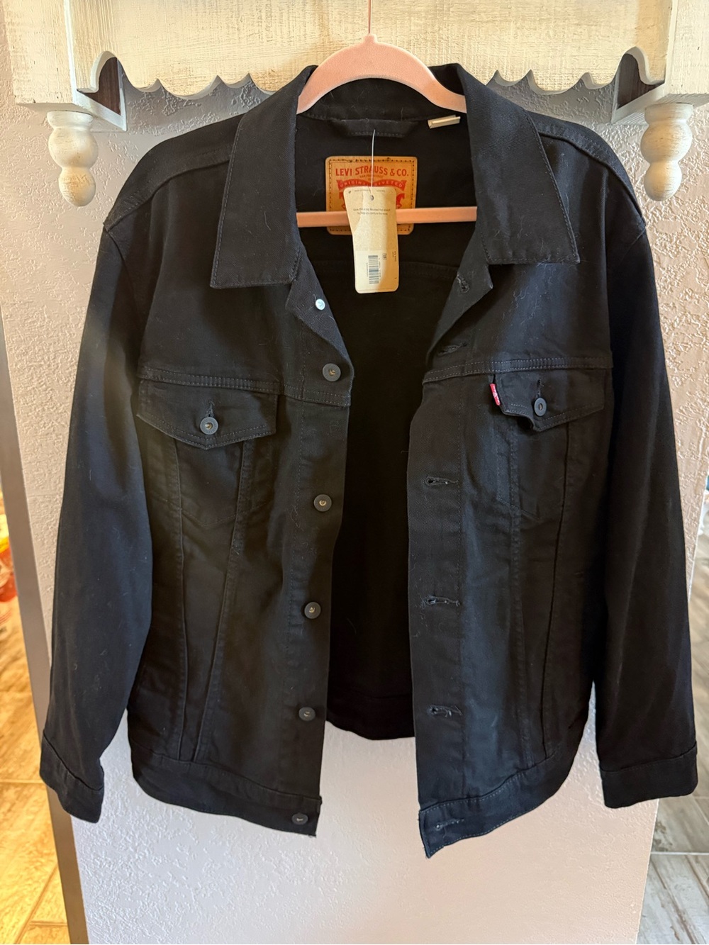 Levi's Black Button-Front Denim Jacket